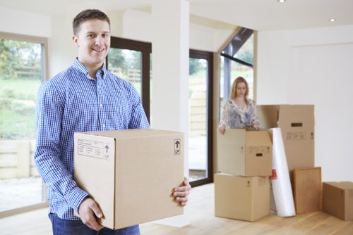 Team handling household belongings during a Kingston relocation