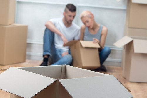Careful loading of furniture for a Kingston removals job