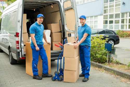 Kingston flat removal with boxes and furniture