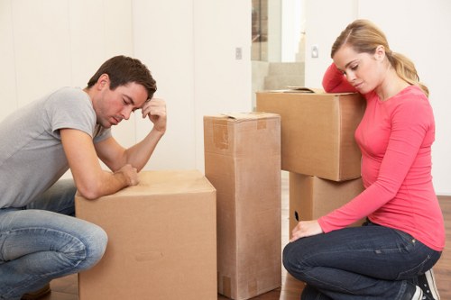 Careful loading of furniture for a Kingston removal job