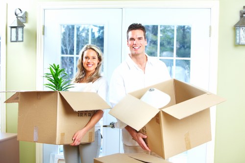 Office desks and equipment prepared for commercial relocation in Kingston