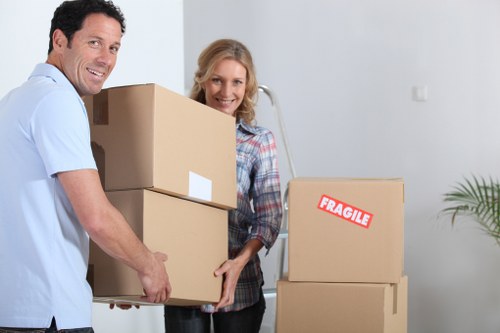 Local movers handling access and loading for a Kingston commercial property